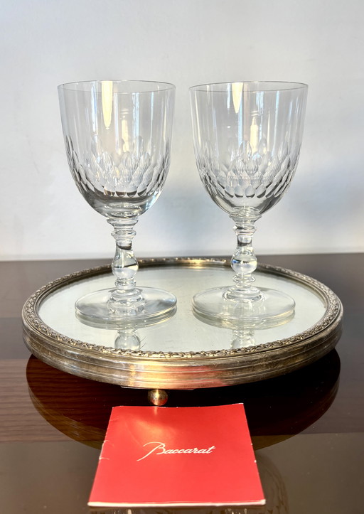 2 copas de agua Baccarat m.Richelieu 
