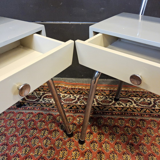 Image 1 of Vintage (1950s) Blue Auping Bedroom Set (Wim Rietveld) Mid Century Bedroom Set