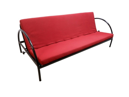 Vintage slaapbank met Hallingdal stof