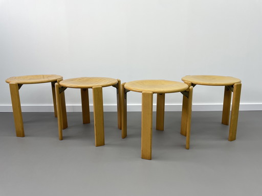 4x Vintage Bruno Rey Stools Kusch & Co.
