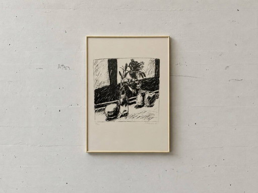 Lithographie / estampe de nature morte, années 1980