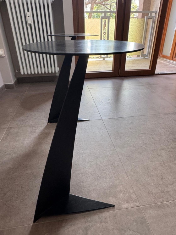 Paire de tables basses TB 7 Gilles Derain - Lumen Center 1986 Modern Antiques – Lumer Center, Tables d'appoint (photo 5 of 9)