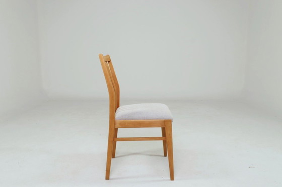 Image 1 of Sedie da pranzo scandinave con motivo a spina di pesce, set da 4 pezzi