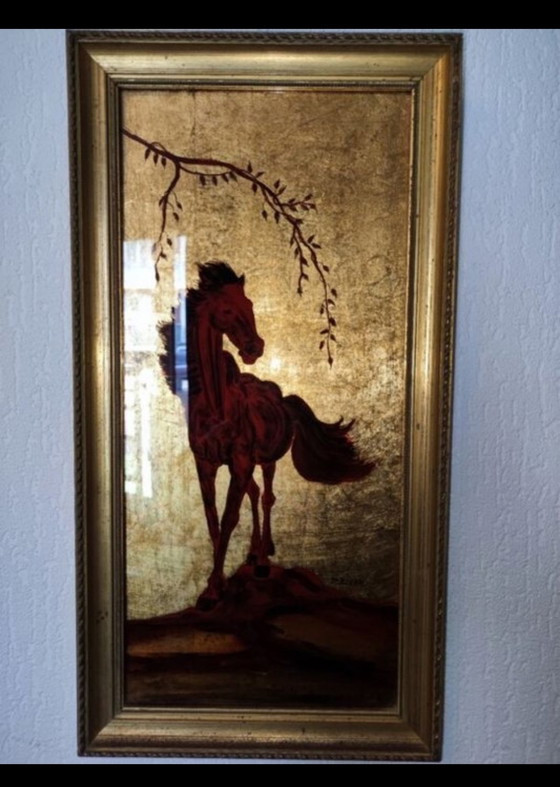 Image 1 of Horse frame signed Zeller