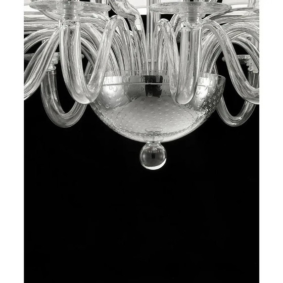 Image 1 of Monumentale moderne kroonluchter van transparant Murano-glas van Simoeng voor Simoeng