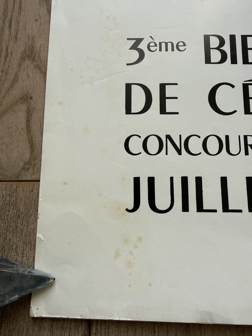 Picasso affiche originale 1972 Céramique Vallauris biennale Capron 