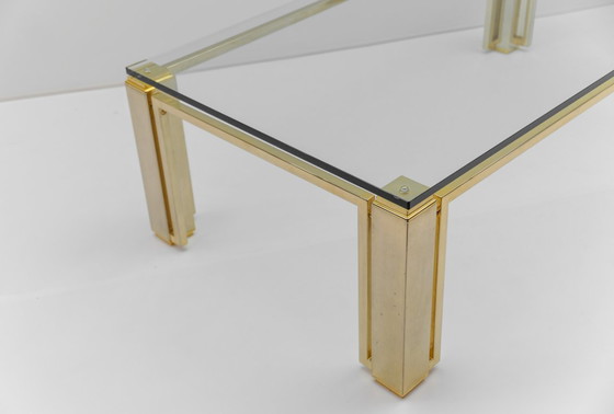 Image 1 of Square Golden Coffee Table, 1970s