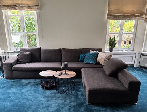 Original Minotti Hamilton Ecksofa in L-Form (dreiteilig)