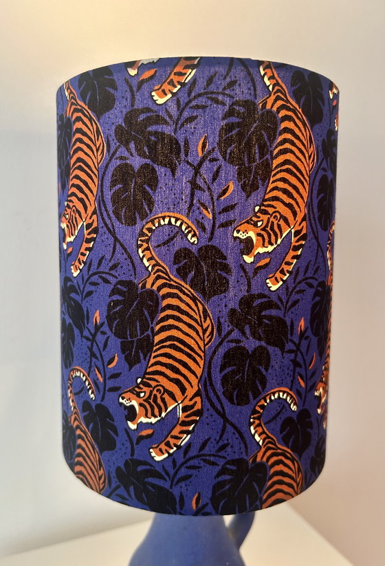 Image 1 of Lampe vase vintage - style bohème - sans fil, idéale pour les balcons