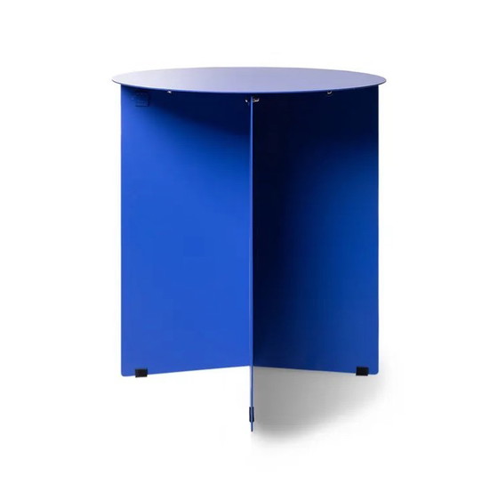 Image 1 of HK Living metallo | tavolino in metallo Ø40x45cm | blu cobalto