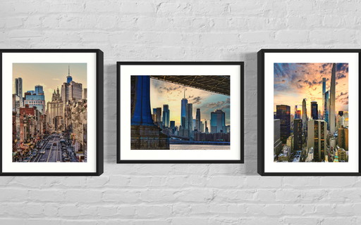 Avonden in de stad I, New York - Serie van 3