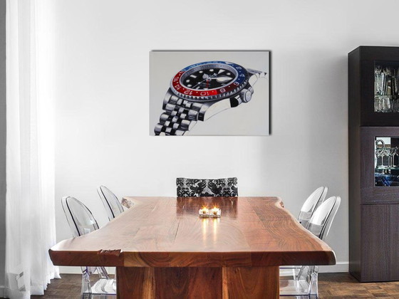 Image 1 of Rolex GMT master II Pepsi Art print directly from artist
