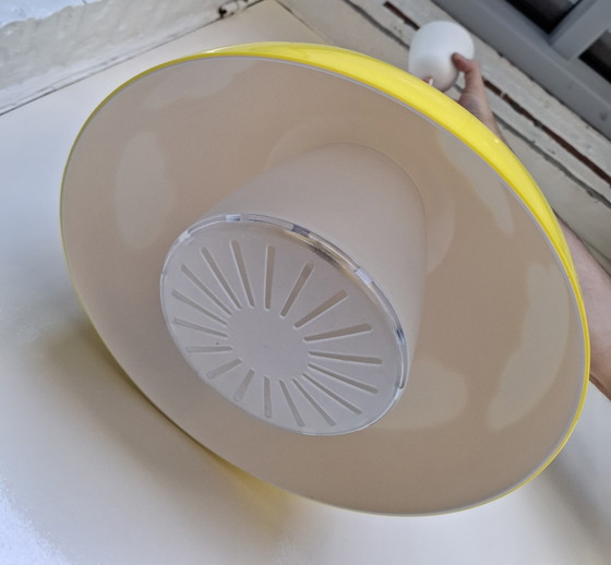 Ikea Skoljig Cloud Lamp Pendant Lamp Yellow White Henrik Preutz 1990s – Plastic (photo 5 of 6)