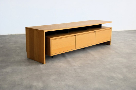 Image 1 of vintage tv-meubel | lowboard | eiken | Zweeds 