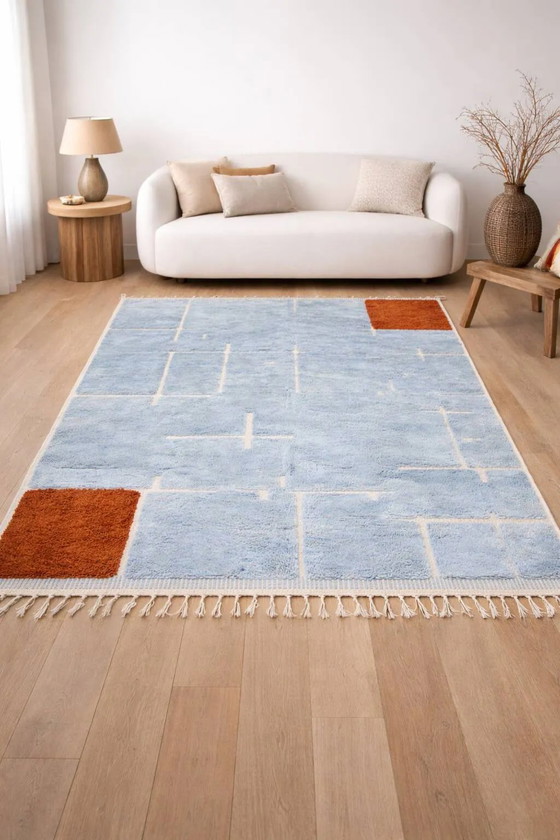 handgefertigter Naturwollteppich 2x3m – Teppiche & Läufer, Wool, Cotton (photo 7 of 8)