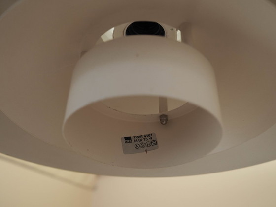 Lampada a sospensione Lyfa con sospensione regolabile, design danese degli anni '70, paralume in metallo (photo 8 of 15)