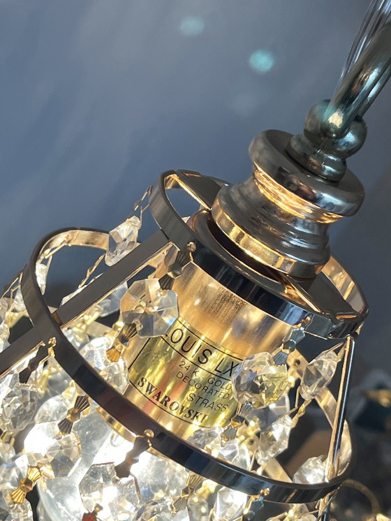 Image 1 of Set di 2 lampade a sospensione in cristallo Swarovski