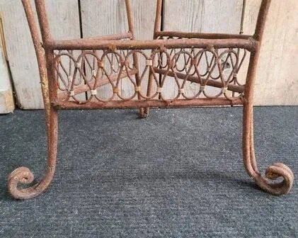 Antique wrought iron plant table column, Side tables, Brown, Vintage (photo 5 of 5)