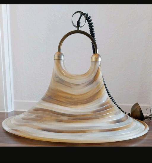 XXL Space Age Pendant Lamp (64 cm) – Acrylic – 1970s Collector's Item Mid Century – hanglampen, Metal, Plastic (photo 2 of 8)