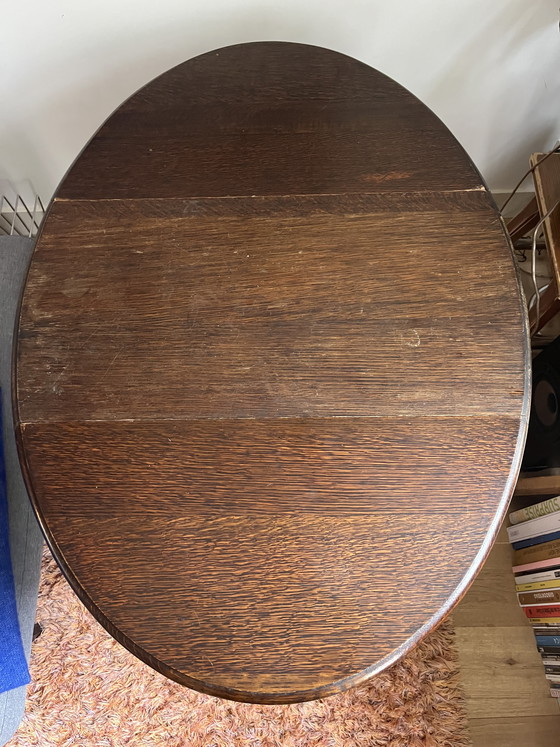 Image 1 of Antique side table foldable 