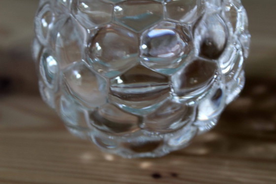 Image 1 of Himbeerförmiger Teelichthalter aus Glas