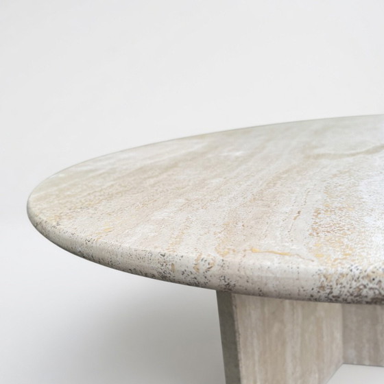 Image 1 of Travertin ronde salontafel