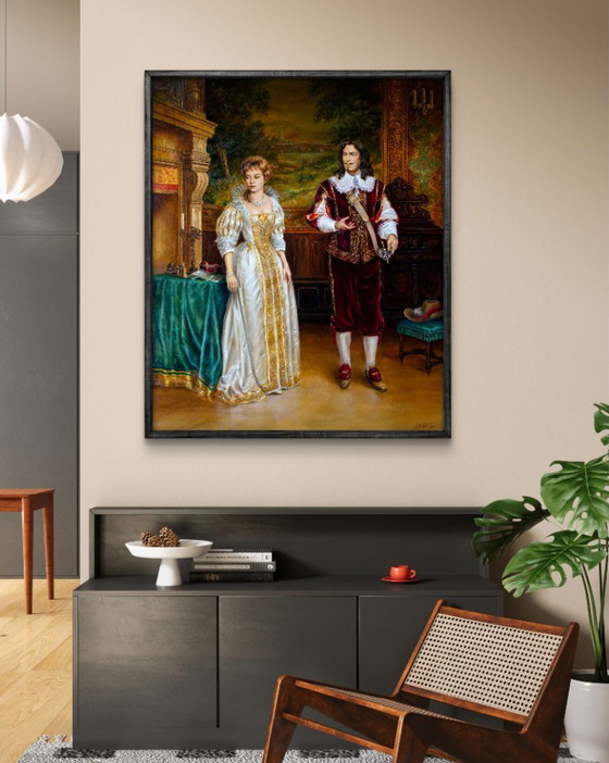 Original Oil Painting And Don't Forget The Pendants - Based On A. Dumas's "The Three Musketeers" (photo 3 of 7)