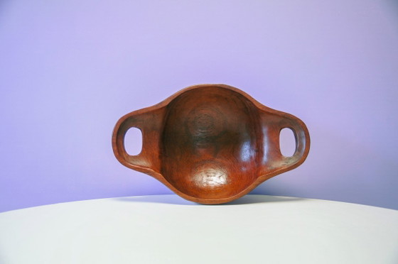 Ciotola vintage in teak con manici – Accessori da tavola, Wood (photo 3 of 5)