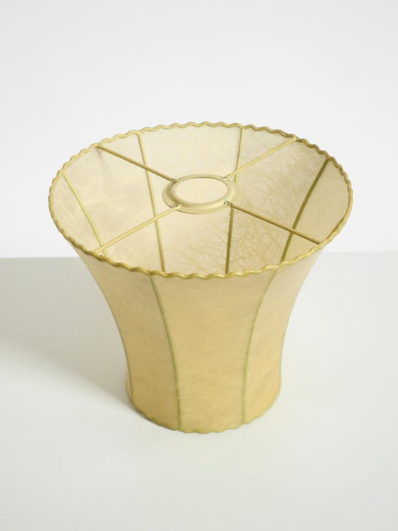 Beautiful 1960s Orange Ceramic Table Lamp With Cocoon Shade | Made in Italy (photo 17 of 20)