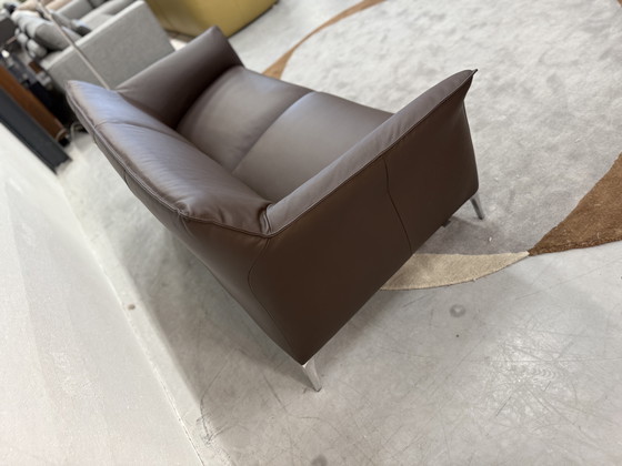 Image 1 of Leolux Mayon Sofa, 2,5-Sitzer, braunes Leder, 173