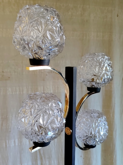 Lampada da terra a 4 luci in stile modernista - anni '50/'60 – vloerlampen, Metal (photo 2 of 9)