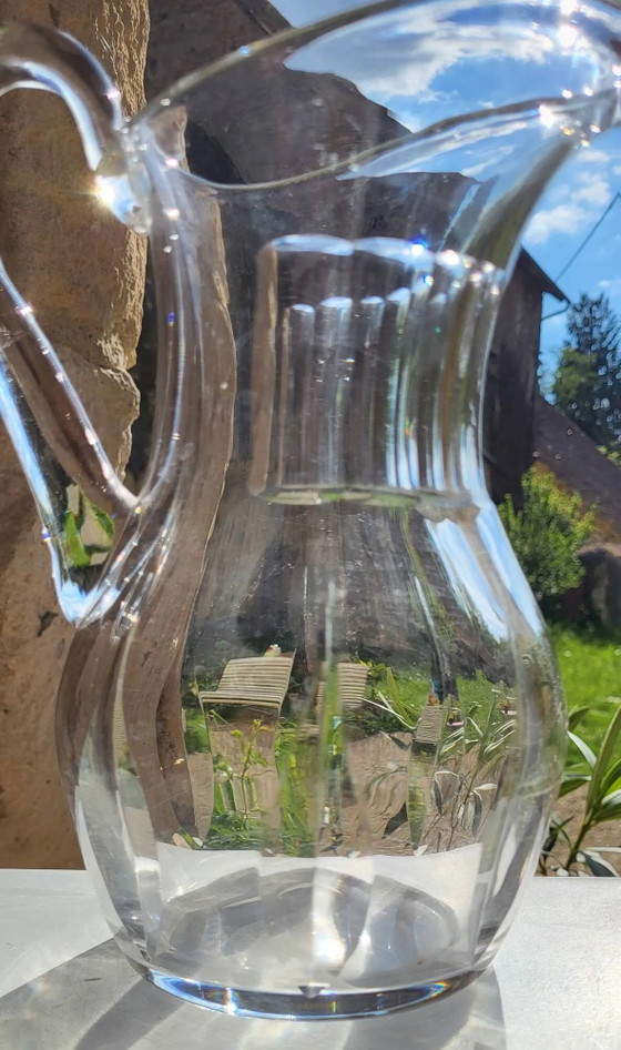 Brocca in cristallo Saint Louis, modello Cerdagne. – Bicchieri e caraffe, Crystal, Glass, Art Deco (photo 7 of 9)