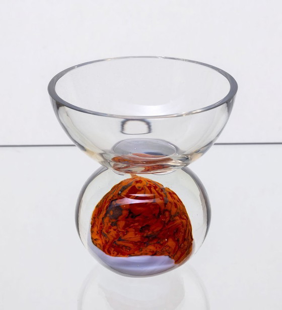 Image 1 of Pièce décorative en verre du milieu du XXe siècle, années 1970