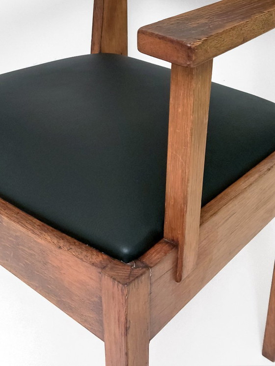 Sedia Art Déco della Hague School – Sedie da pranzo, Leather, Wood (photo 13 of 21)