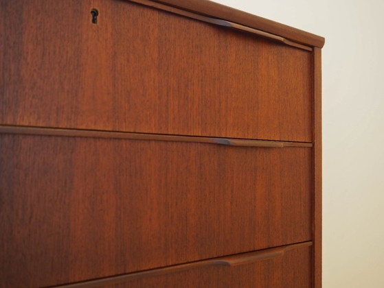 Image 1 of Teakhouten ladekast, Deens design, jaren 70, gemaakt in Denemarken.