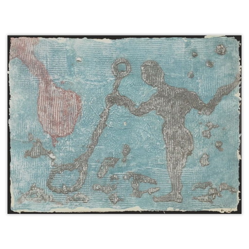 Pierre-Marie Brisson signierte Carborundum Etching Mouvement Marin 1992 – lithos zeefdrukken, Paper (photo 2 of 5)