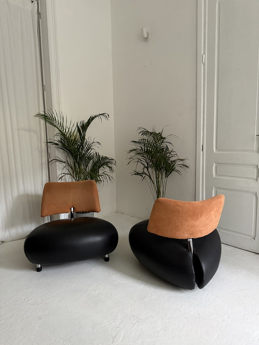 2 Designerstühle Leolux Pallone