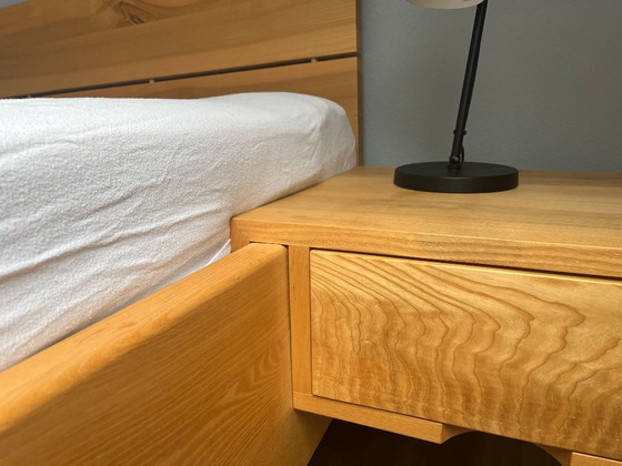 Letto da falegname in legno di frassino 2x2m, Letti matrimoniali, Beige (foto 10 di 21)