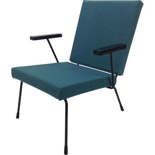 Poltrona lounge vintage di Wim Rietveld per Gispen 1950