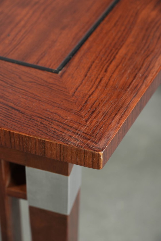 Image 1 of Table basse Art Déco à sections extensibles, signée Schuitema, collection Decoforma