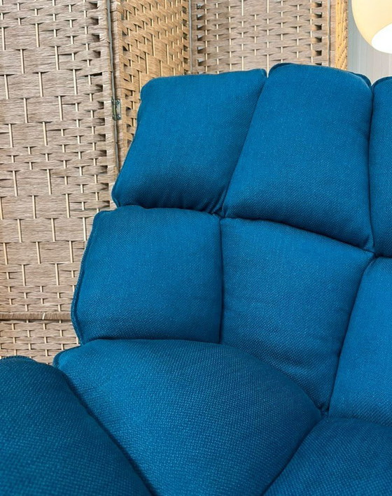 Poltrona B&B Italia Husk Blu Come Nuova + Garanzia, Poltrone, Tessile, Plastica, Modern (foto 10 di 12)