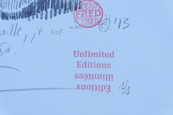 David Hockney - Handsignierte digitale Lithografie 30 x 40 cm 1/1 – Kunst, Paper (photo 2 of 5)