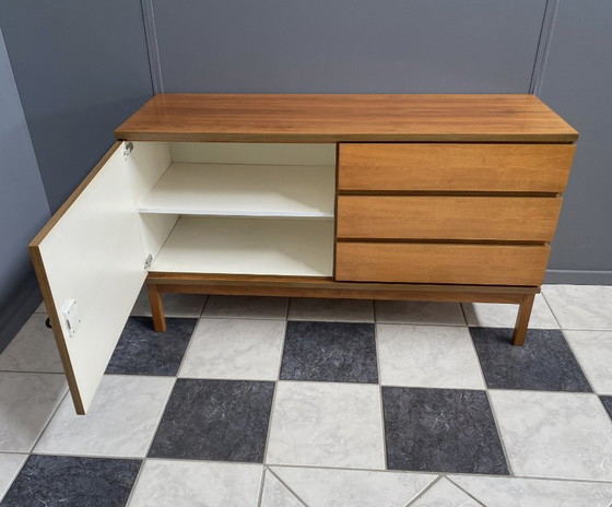 Image 1 of wood sideboard 3 drawers 1 door 1970s