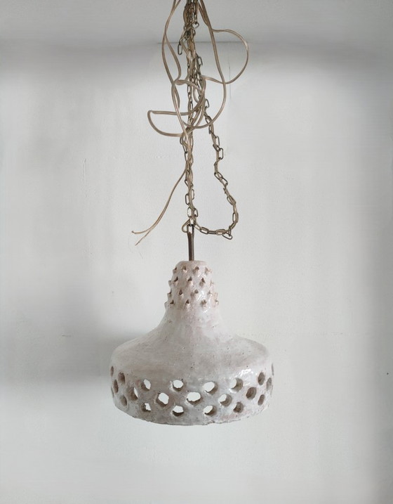 Image 1 of 60s/70s Ceramic Danish ceiling lamp