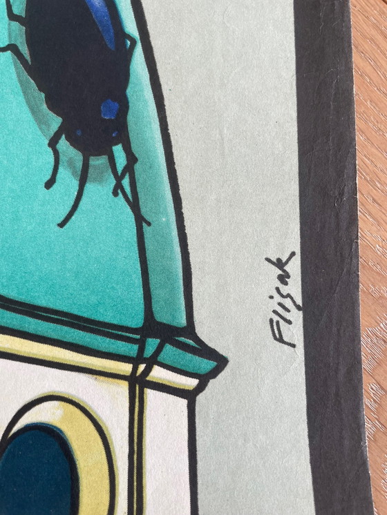 Image 1 of J.Flisak (1930-2008), L'udienza, ZGK zam. 1554/3/73, Gedrukt 1973