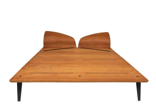Designer double bed by Christer Schweilz for Pallucco 90s