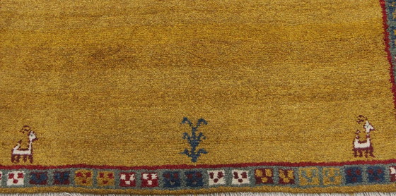 Image 1 of Original Persian carpet Gabbeh Ghashghai oriental carpet 185 cm x 110 cm old natural