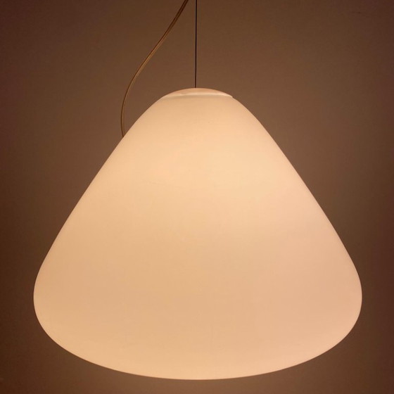 Image 1 of 1X Artemide Pendant "Capsule" by Ross Lovegrove, White Glass, 2010