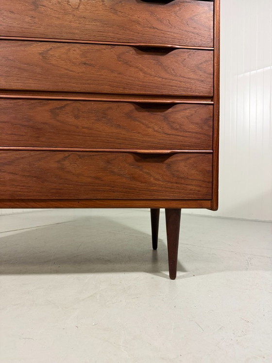 Image 1 of Henning Jørgensen teak chest of drawers Fredericia Denmark