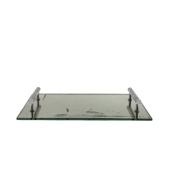 Image 1 of Modernist mirrored tray, France 1960